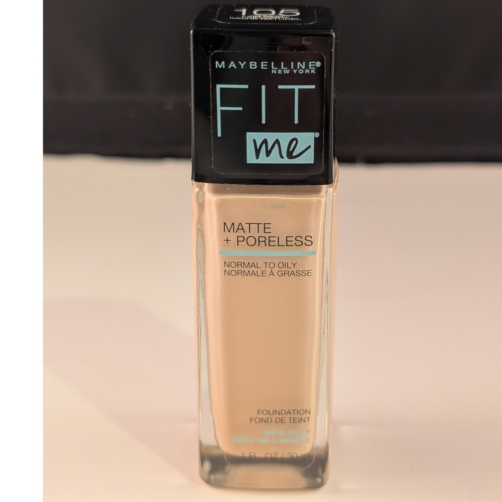 Maybelline Fit Me Matte + Poreless Foundation 105 Fair Ivory 1 fl oz Liquid